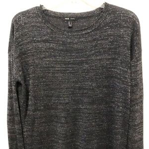 MNG Mango Top Long Sleeve Black SZ M Metallic EUC